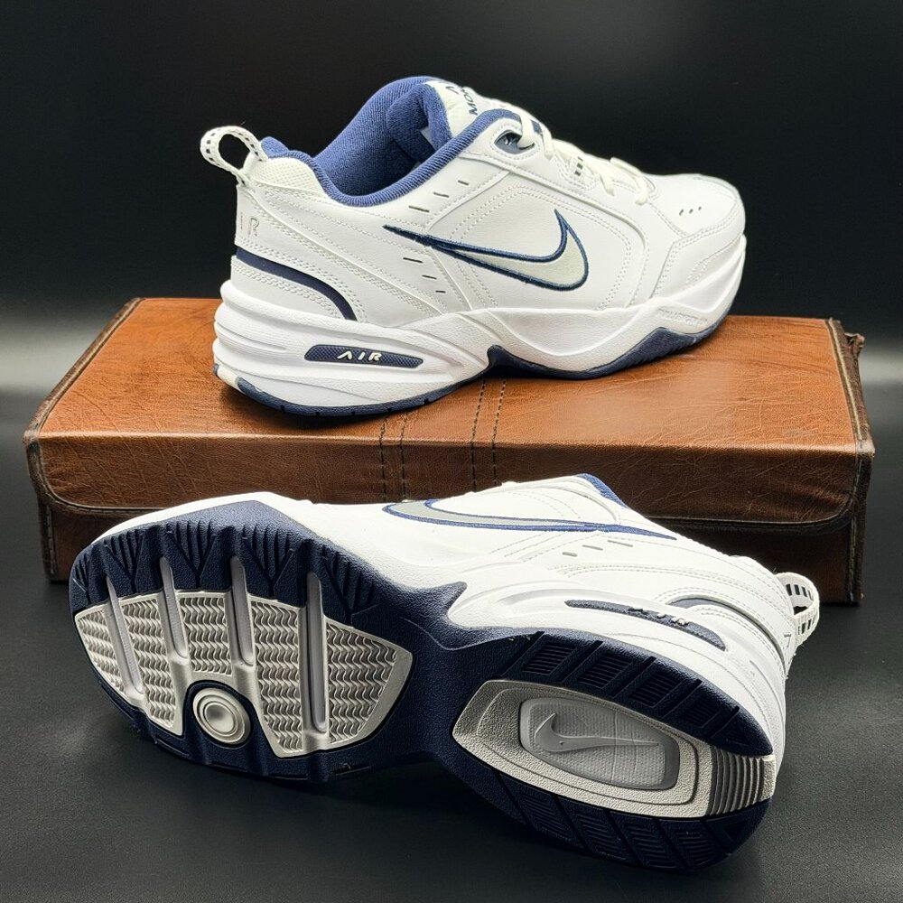 Nike Air Monarch IV 'White Navy'
